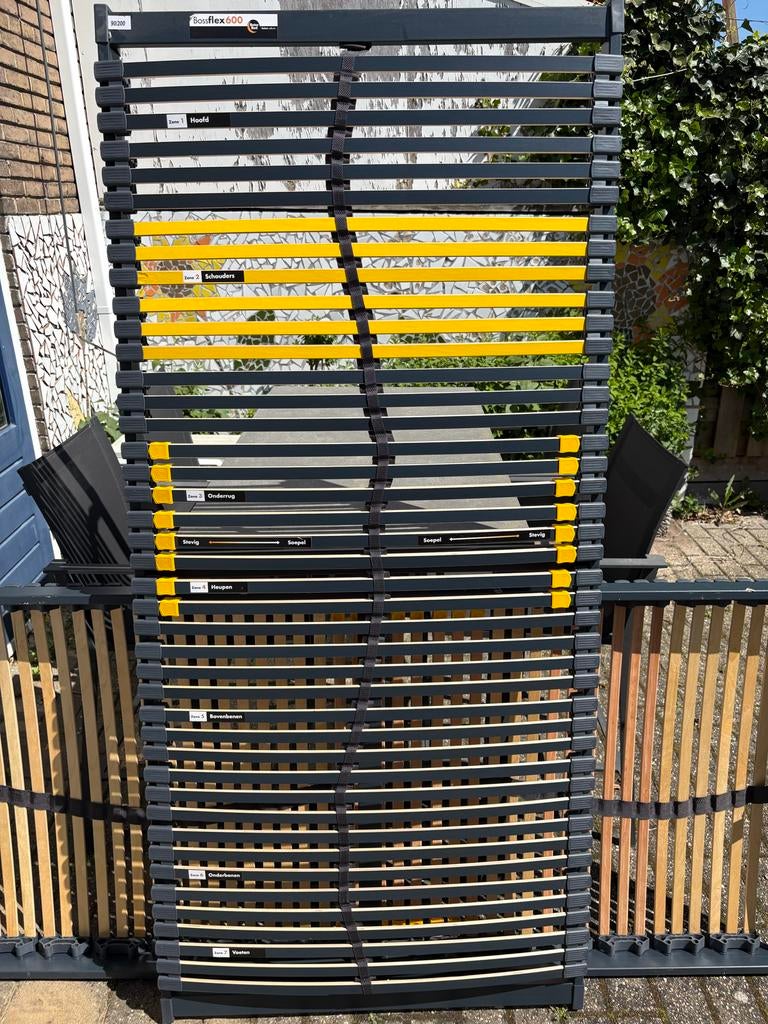 2x Lattenbodem Bossflex 600 BeterBed 90x200cm, Gebruikt, 90 cm, Eenpersoons, Ophalen of Verzenden