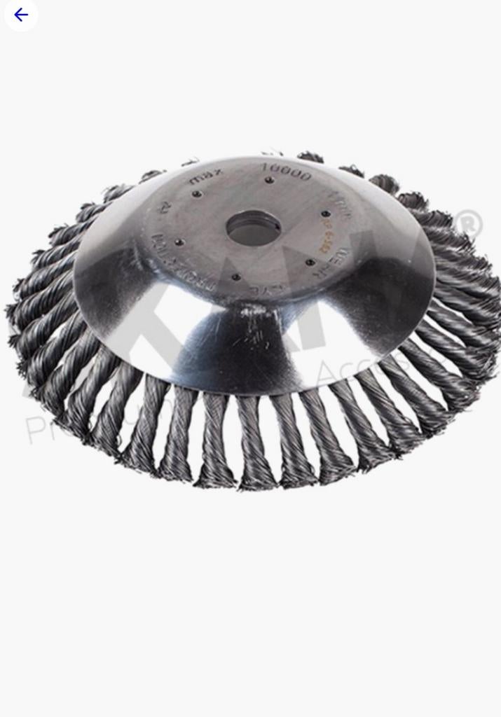 2 staalborstels voor bosmaaier, Ophalen of Verzenden, Nieuw, 10 tot 30 cm, Elektrisch