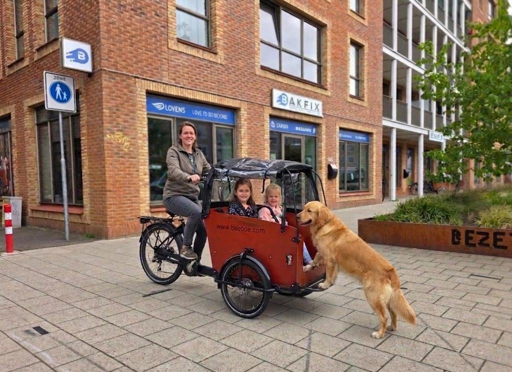 Babboe Big Bakfiets met Deurtje en Huif, Fietsen en Brommers, Fietsen | Bakfietsen, Ophalen of Verzenden