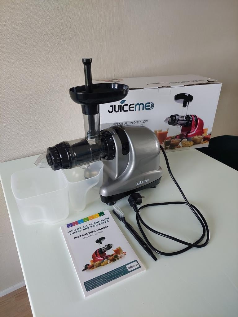 Juiceme all in one slowjuicer and processor, Ophalen of Verzenden, Zo goed als nieuw, Elektrisch, Slowjuicer