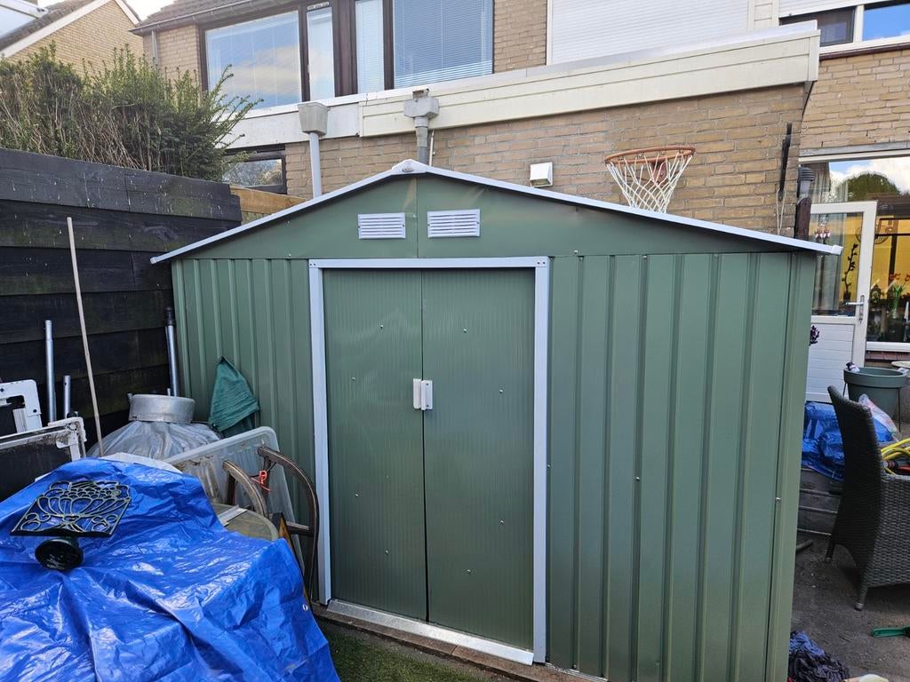 Tuinschuurtje, Tuin en Terras, Tuinhuizen, Gebruikt, Schuur, Zonder ramen, Metaal