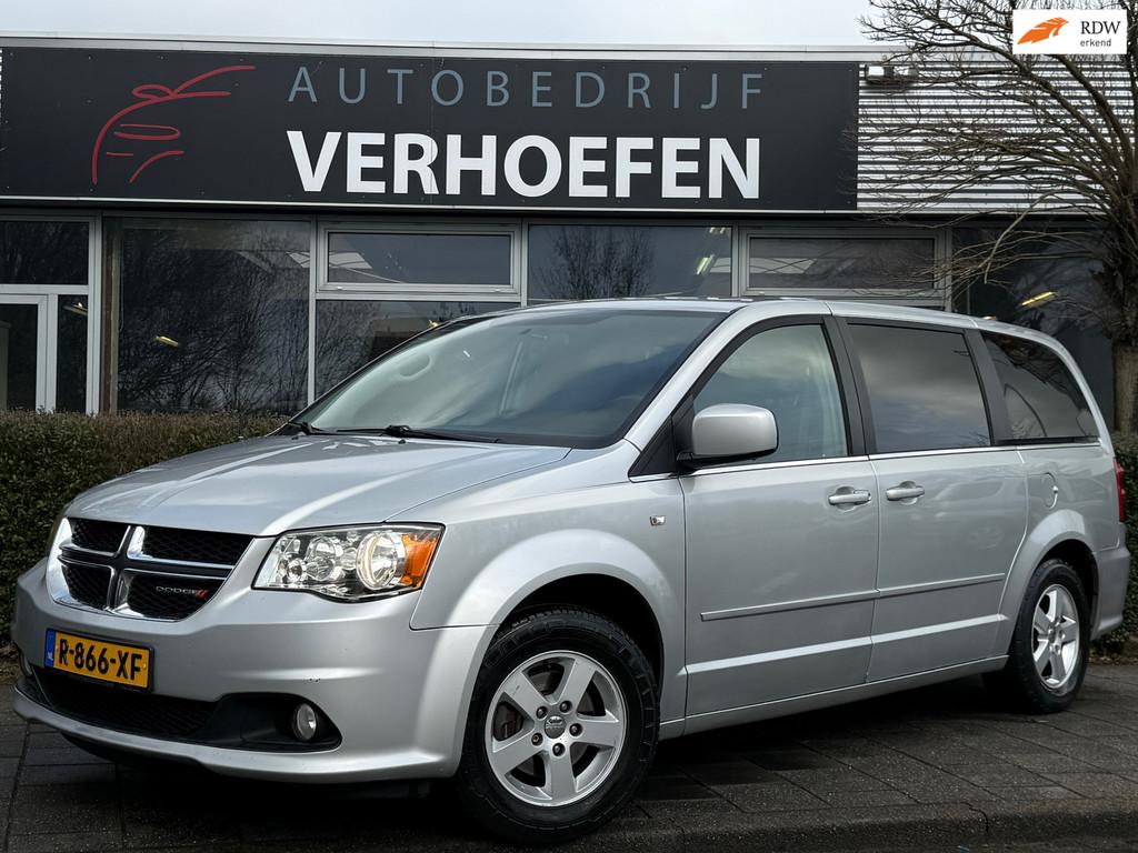 Dodge Grand Caravan 3.6 V6 - 7 PERS - PARKEER CAMERA - APPLE, Auto's, Euro 5, Stof, Zwart, 287 pk