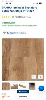 GAMMA laminaat Wit eiken, Ophalen, 50 tot 150 cm, Nieuw, 5 tot 10 m²