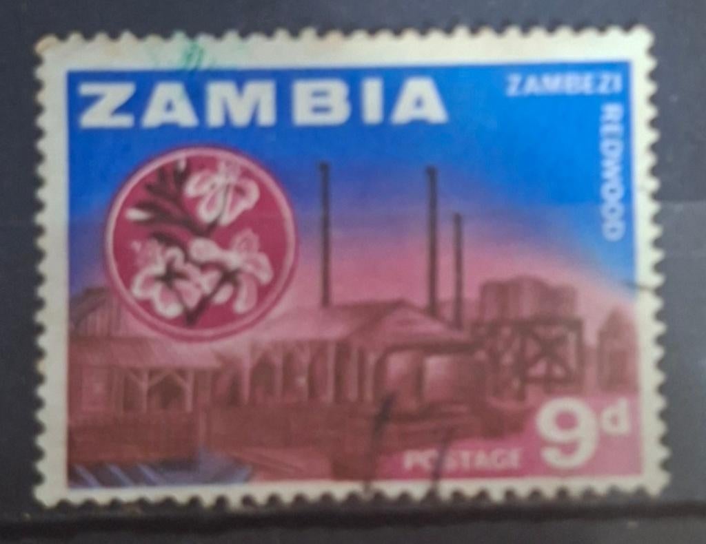Zambia Postzegel (B1-P13), Postzegels en Munten, Postzegels | Afrika, Ophalen of Verzenden, Zambia, Gestempeld