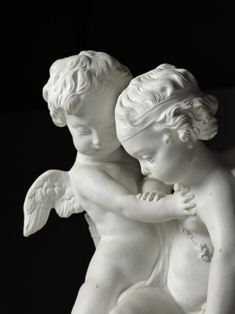 Biscuit beeld 2 putti’s, Ophalen