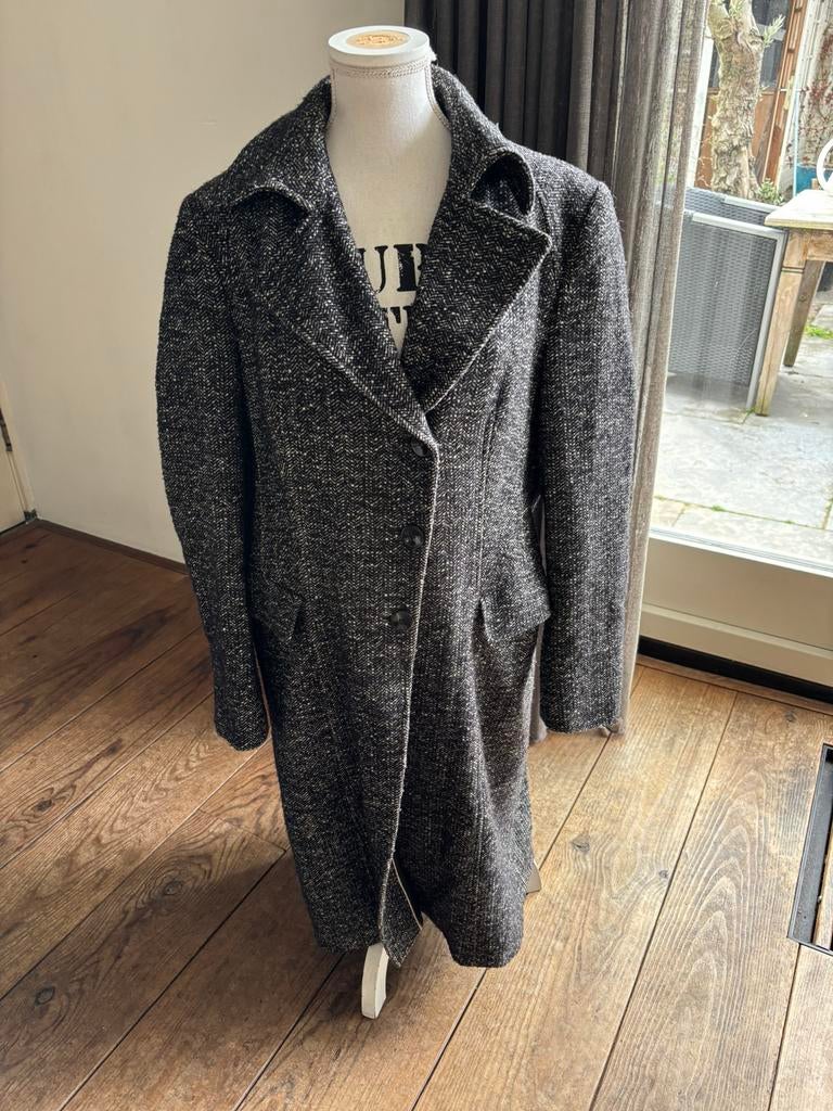 Claudia strater jas dames  maat 44, Ophalen of Verzenden, Zo goed als nieuw, Maat 42/44 (L), Zwart