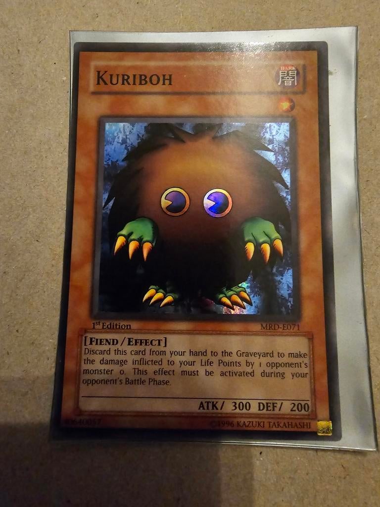 Yu-Gi-Oh! Kuriboh MRD-E071 1st Edition Fiend/Effect, Ophalen of Verzenden, Zo goed als nieuw, Losse kaart, Foil