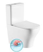 Duoblok Bella rimless WC toilet met AO en PK aansluiting, Ophalen, Toilet, Dealplein, Antal@dealplein.nl