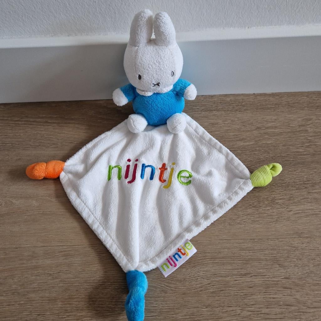 Knuffeldoekje Nijntje blauw doekje oranje groen K5535, Kinderen en Baby's, Speelgoed | Knuffels en Pluche, Ophalen of Verzenden