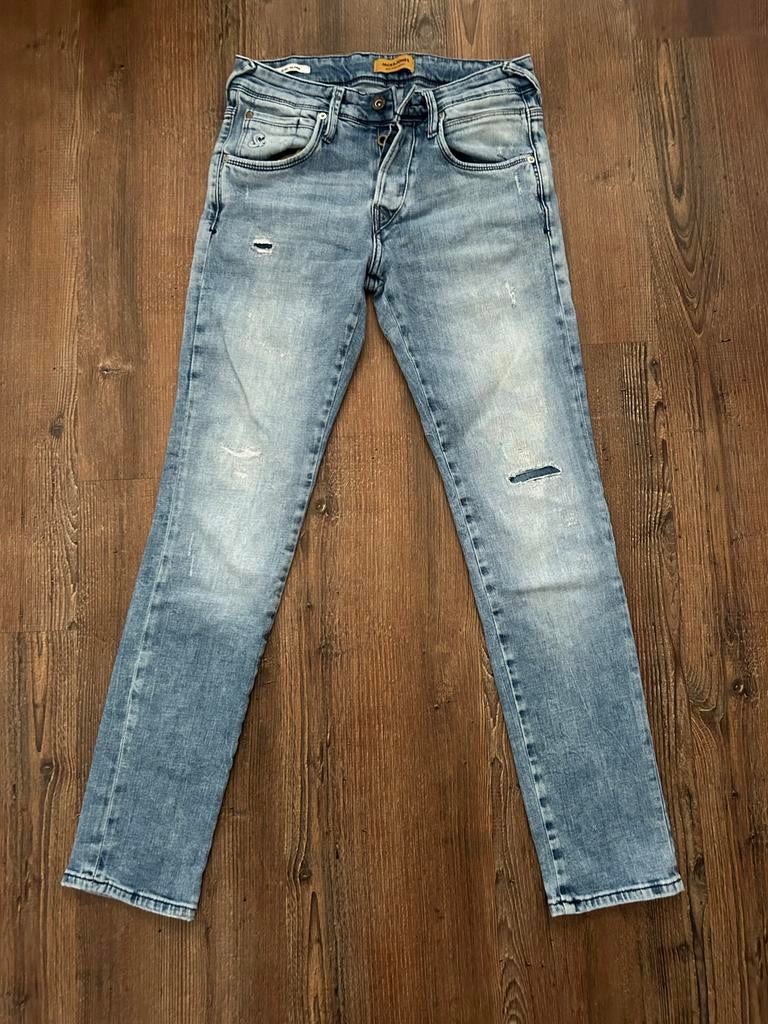 Jack & Jones Slim Glenn jeans, Kleding | Heren, Spijkerbroeken en Jeans, Ophalen of Verzenden, Zo goed als nieuw, Blauw, W32 (confectie 46) of kleiner