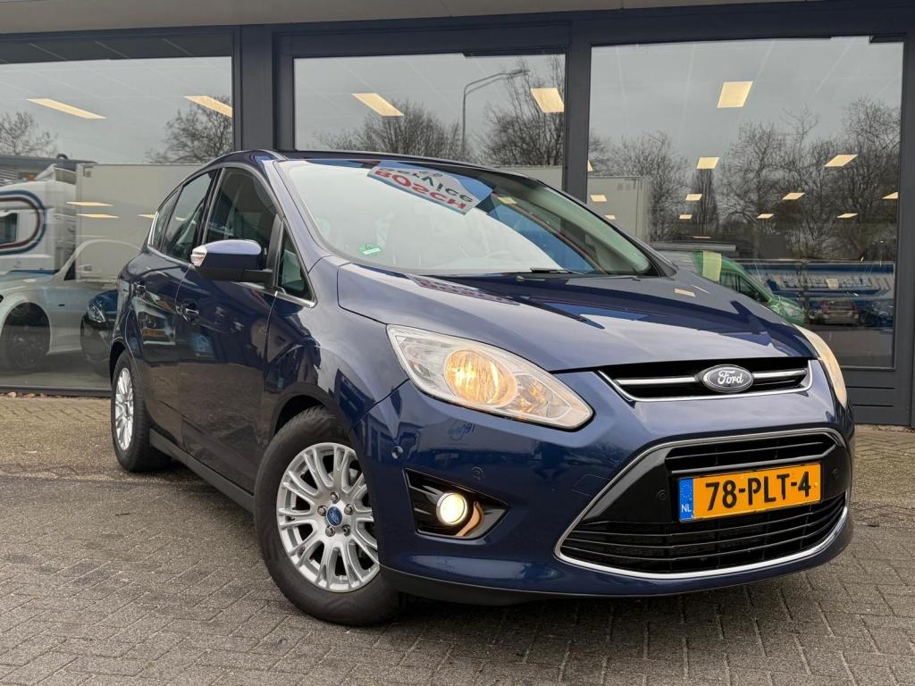 Ford C-MAX 1.6 Titanium 100% onderhouden 4x All Seasons Deal, Gebruikt, 4 cilinders, Blauw, Bedrijf