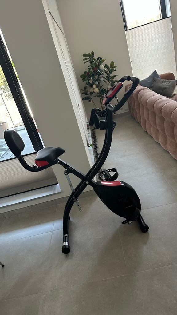 Hometrainer Sportstech X-150 2-in-1 ligfiets, Sport en Fitness, Fitnessapparatuur, Ophalen, Zo goed als nieuw, Metaal, Benen