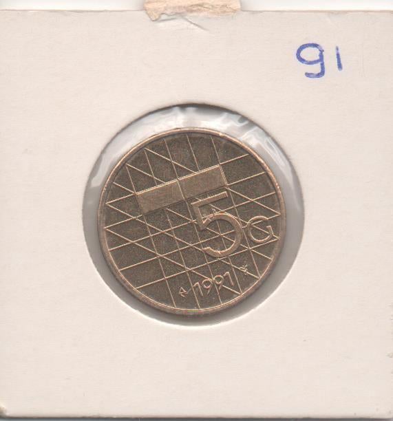 Meerdere U.N.C vijf gulden munten 1988 / 2001, Ophalen of Verzenden, Koningin Beatrix, 5 gulden, Losse munt