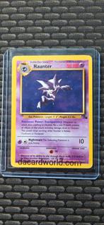 Haunter Base Set 1st Edition Pokémon Kaart, Ophalen of Verzenden, Gebruikt