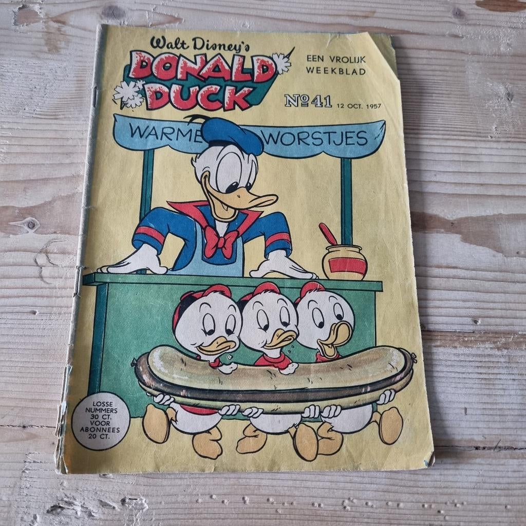 Oude Donald Duck uit 1957, Verzamelen, Tijdschriften, Kranten en Knipsels, Ophalen, 1940 tot 1960, Tijdschrift