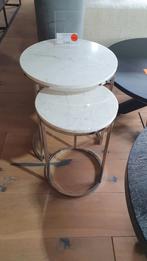 Set van twee bijzettafels, model Lacey, Richmond Interiors, Overige materialen, Minder dan 55 cm, Rond, Nieuw