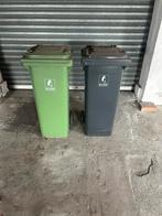 2 Kliko's - Groen en Grijs, Huis en Inrichting, Woonaccessoires | Prullenbakken, Ophalen, Kunststof, Gebruikt, 40 liter of meer
