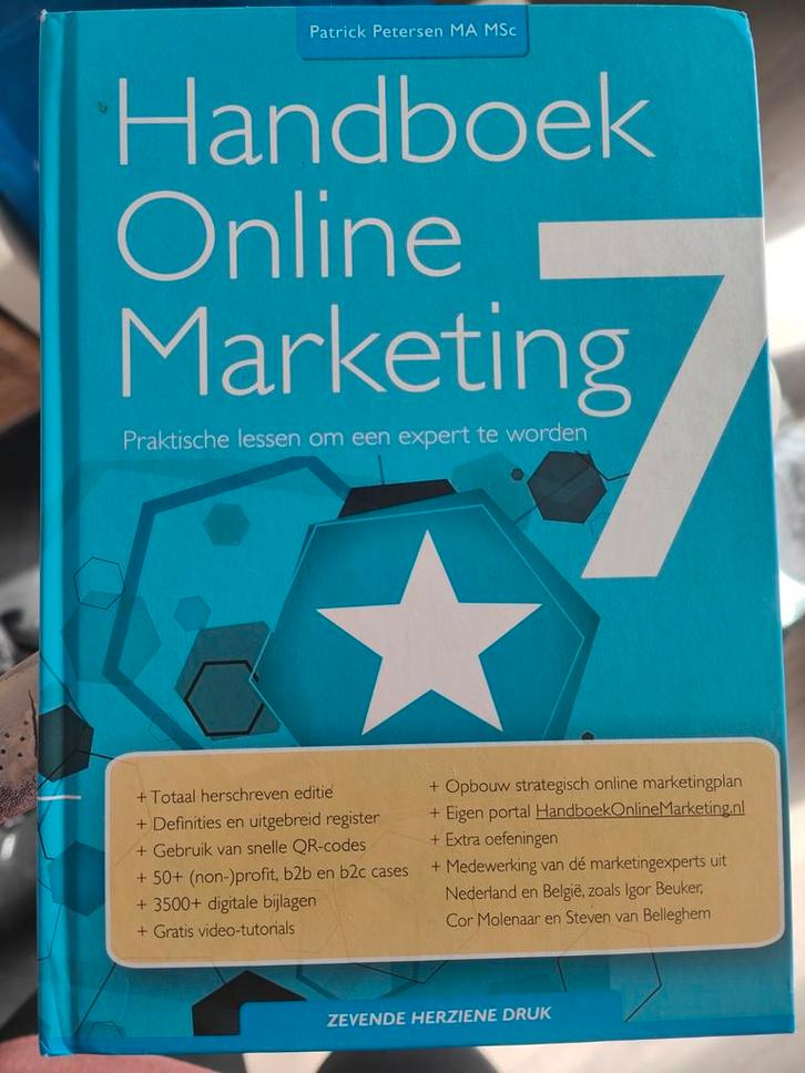 Handboek Online Marketing 7e editie - Praktische lessen, Boeken, Economie, Management en Marketing, Ophalen of Verzenden