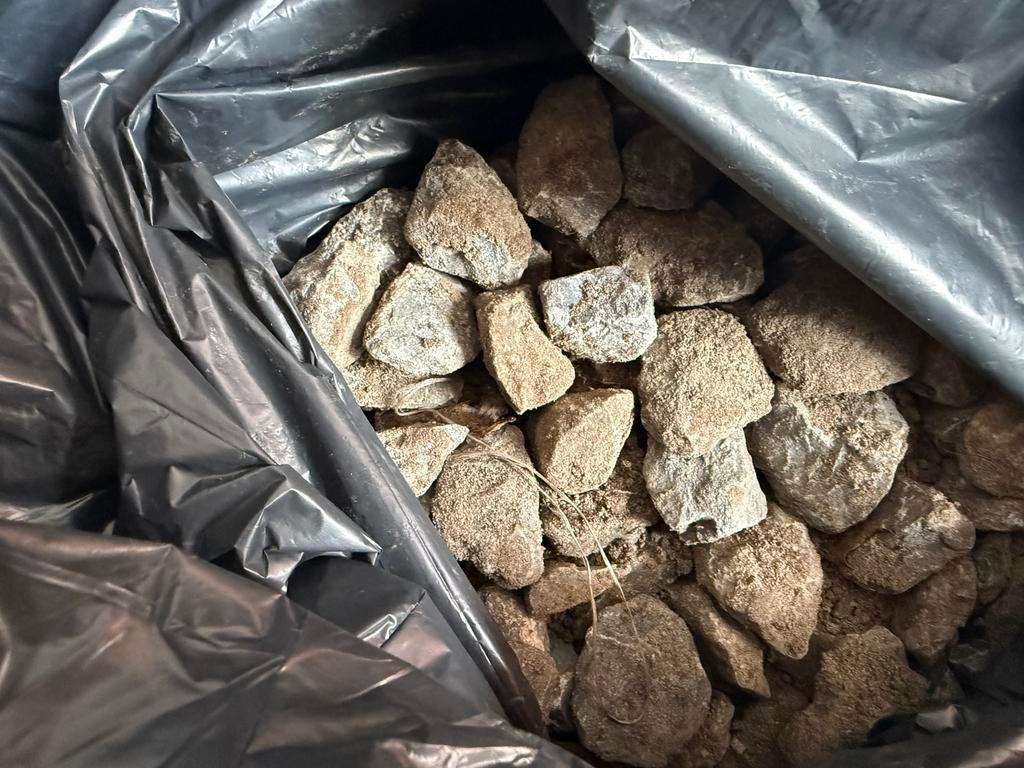 Halve big bag Grind, Ophalen, Gebruikt, Grijs, Grind