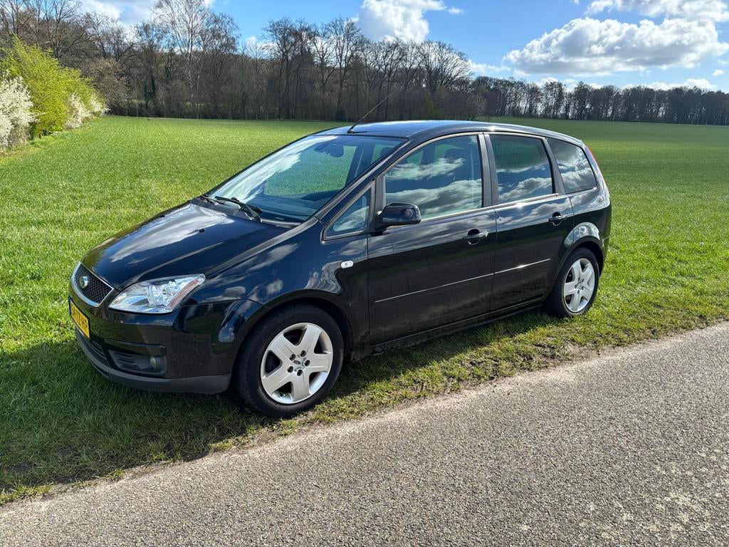Ford C-Max 1.8 92KW 2007 Zwart, Auto's, Voorwielaandrijving, 125 pk, 4 cilinders, Zwart