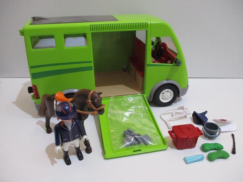 playmobil paardentrailer, Ophalen of Verzenden, Zo goed als nieuw, Complete set