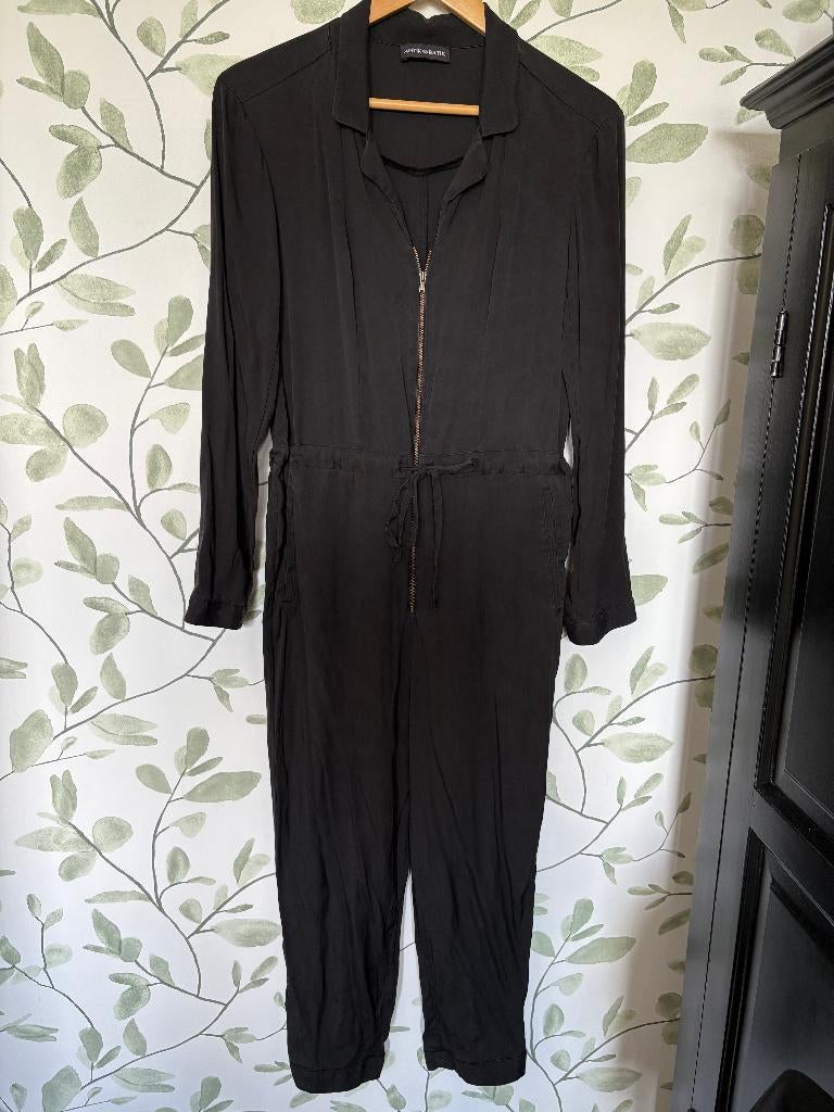 Antik Batik zwarte jumpsuit overall small 36, Kleding | Dames, Jumpsuits, Zwart, Ophalen of Verzenden, Zo goed als nieuw, Maat 36 (S)