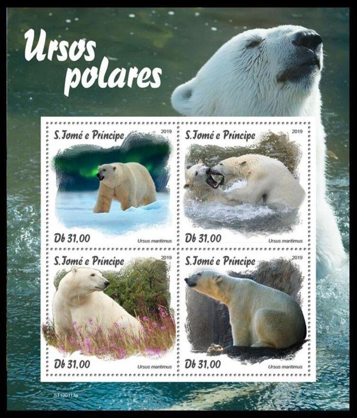 55 veiling van 27-28 en 01 mrt Sao Tomé, Postzegels en Munten, Postzegels | Thematische zegels, Postfris, Dier of Natuur, Ophalen of Verzenden