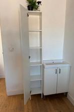 IKEA NYSJÖN High cabinet, white, 30x190 cm, Ophalen, (Half)hoge kast, Minder dan 50 cm, Zo goed als nieuw
