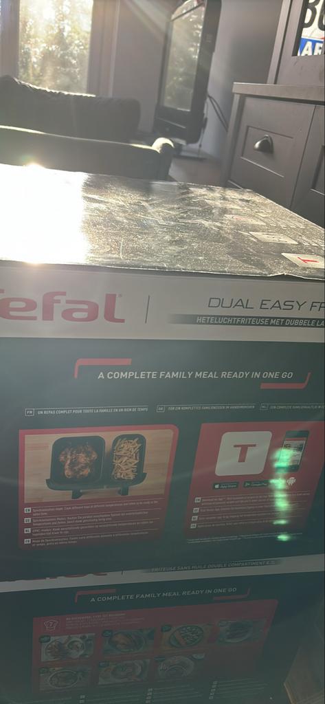 Nieuwe Tefal Dual Easy Fry heteluchtfriteuse, Ophalen of Verzenden, Nieuw, Airfryer XXL, 1500 gram of meer
