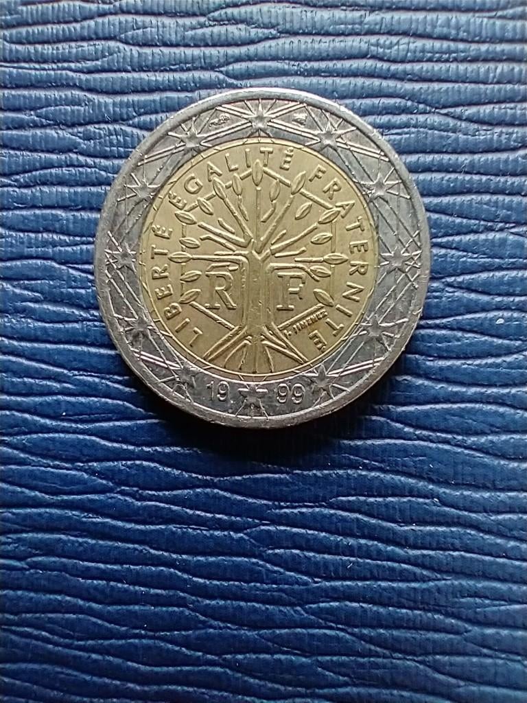 Frankrijk 2 euromunt 1999, Postzegels en Munten, Munten | Europa | Euromunten, Verzenden, Frankrijk, 2 euro, Losse munt