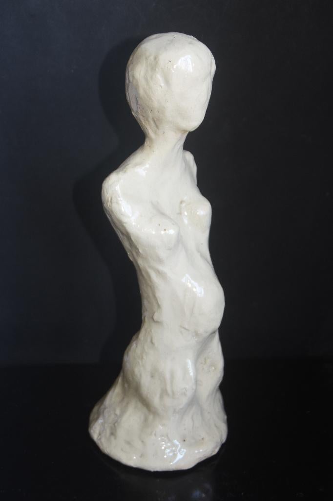Beeld Scultpuur Zwangere vrouw, Verzenden, 20 - 50 cm, Vrouw