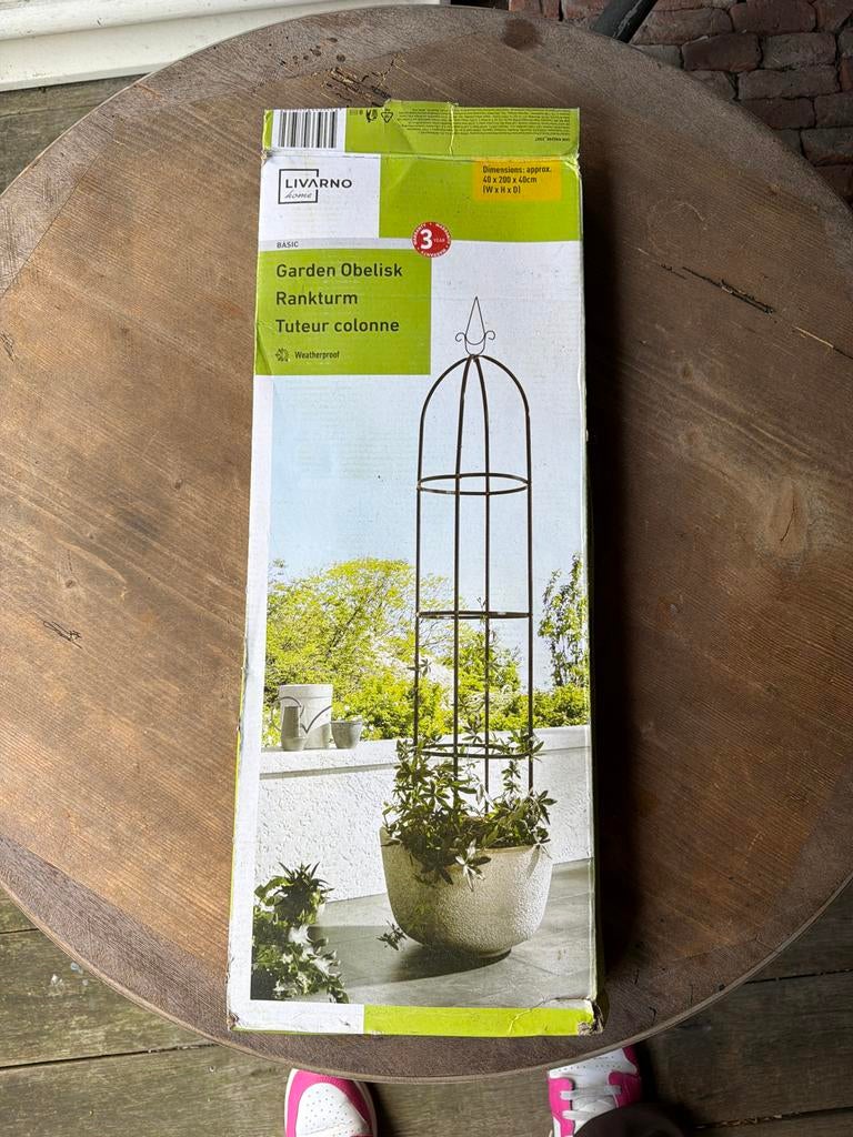 4x Planten Klimrek Obelisk Buiten - Nieuw!, Tuin en Terras, Ophalen, Nieuw