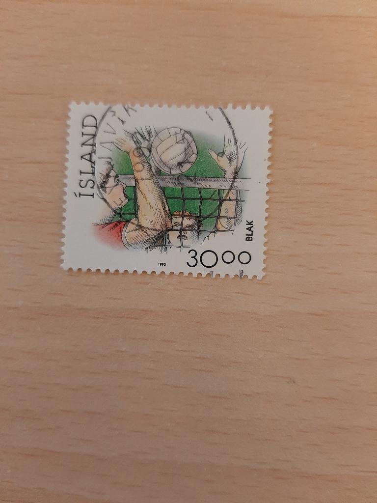 IJsland volleybal, Verzenden, IJsland, Gestempeld