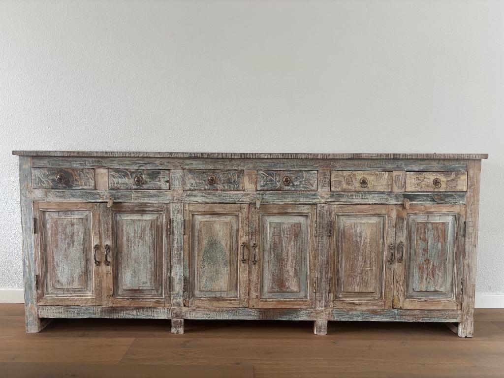 Uniek indiaas dressoir, Ophalen, Gebruikt, Indiaas, Met deur(en)