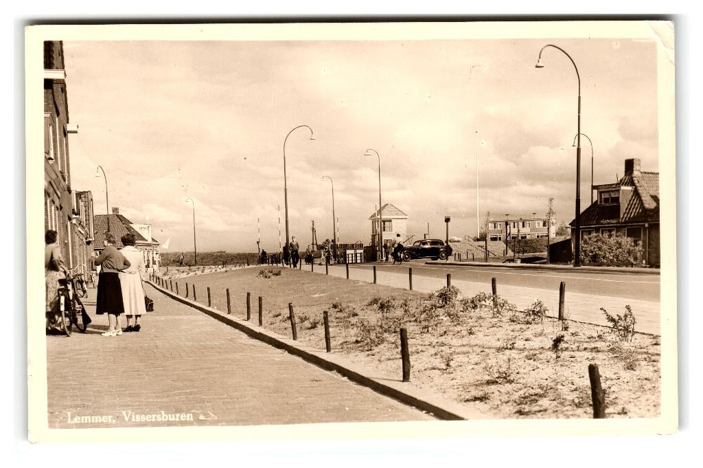 Lemmer, Vissersburen, Verzenden, 1960 tot 1980, Gelopen, Friesland
