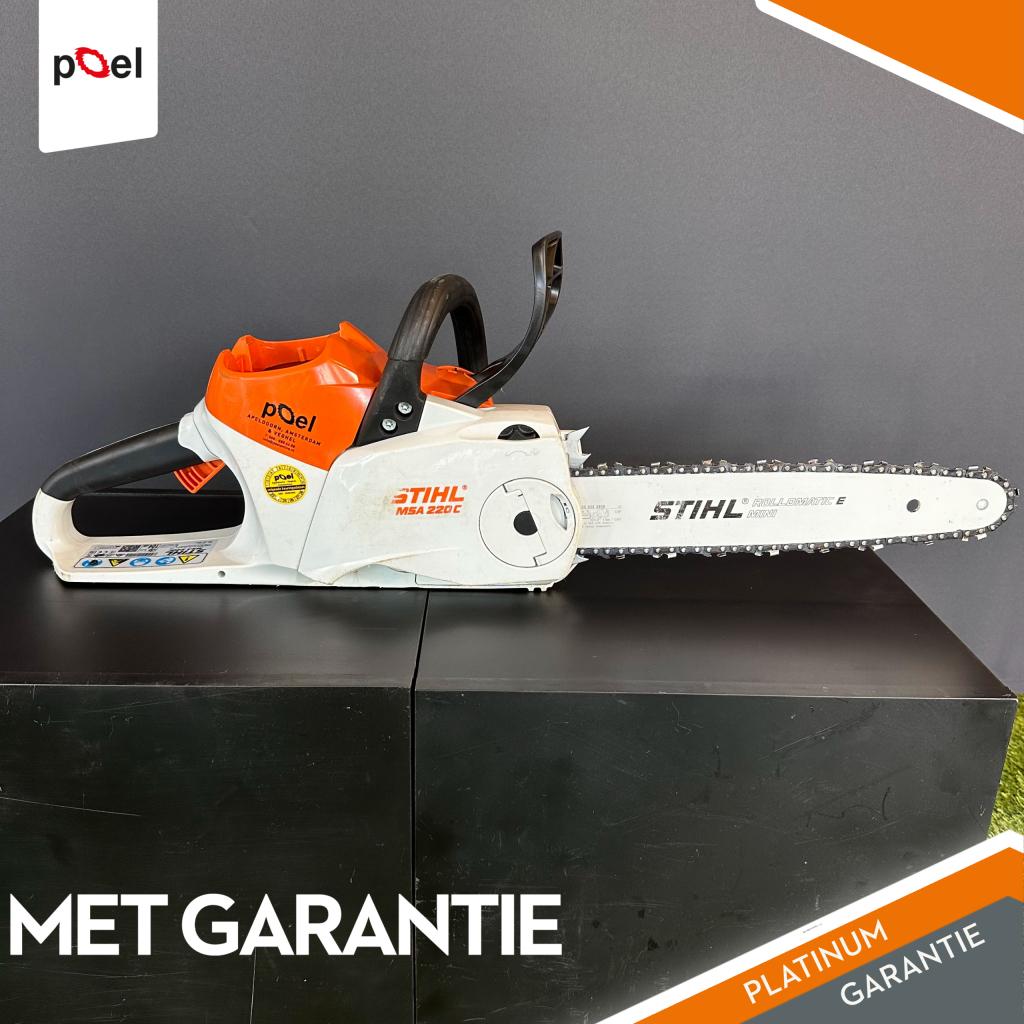 STIHL MSA 220C  - Met garantie, Niet ingevuld, Niet ingevuld, Ophalen of Verzenden, Zo goed als nieuw