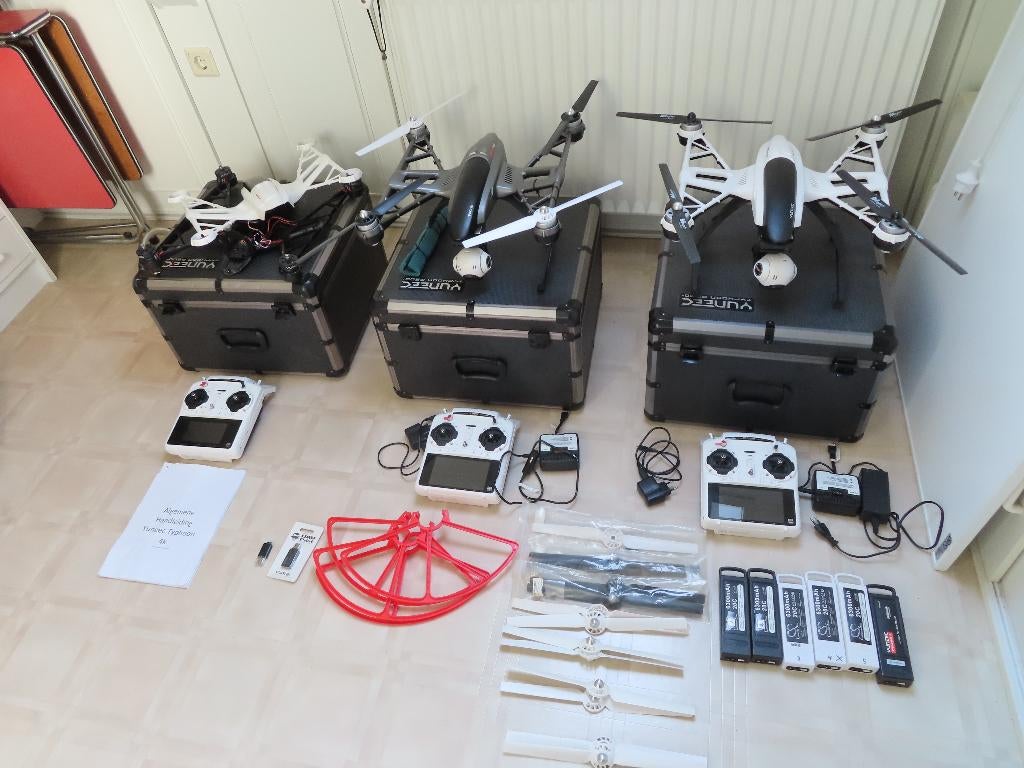 3 stuks Yuneec Typhoon Q500+ / Q500 4K drones, Auto Follow, Gebruikt, Ophalen of Verzenden, 900 gram tot 4 kilo