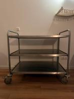 Hupfer serveerwagen/afruimwagen RVS 3 bladen, Ophalen, Gebruikt, Overige materialen, Overige merken