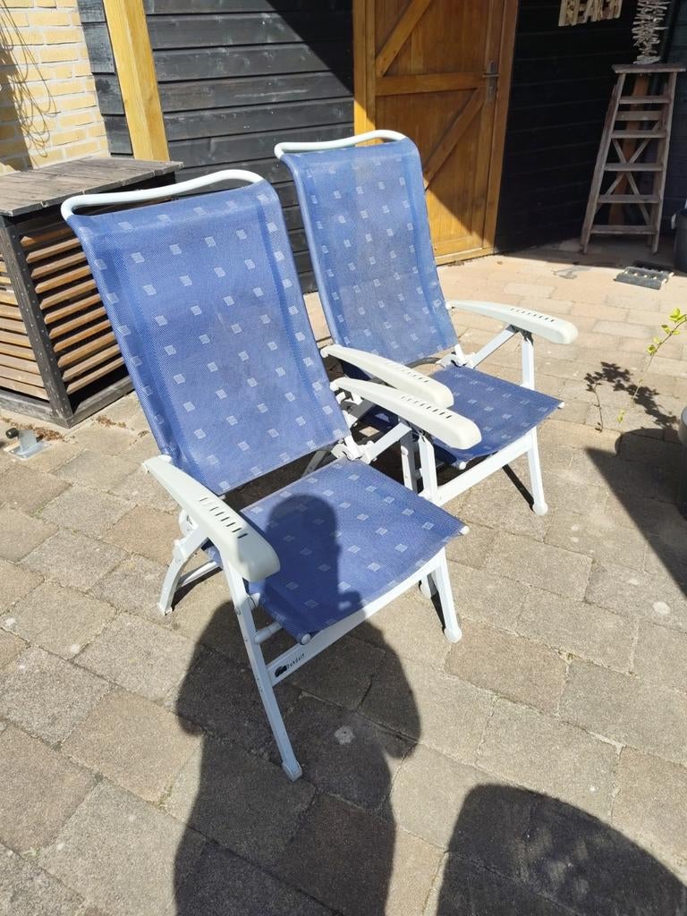 2 dukdalf stoelen, Ophalen of Verzenden, Campingstoel