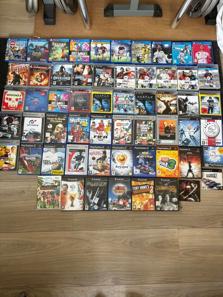 Partij van 58 games – PS2 / PS3 / PS4 / GameCube / Wii, game, Verzenden, Zo goed als nieuw, Met 1 controller, Slim