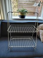 Witte metalen etagere 50x60x35cm, Ophalen of Verzenden