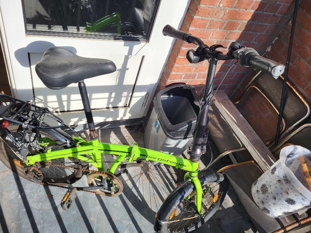 Bergsteiger vouwfiets (opknapper), Gebruikt, Heren, 14 tot 16 inch, Versnellingen