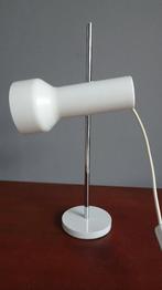 Midcentury design bureaulamp tafellamp wit/chroom metaal, Mid century design retro modern, Ophalen of Verzenden, Zo goed als nieuw