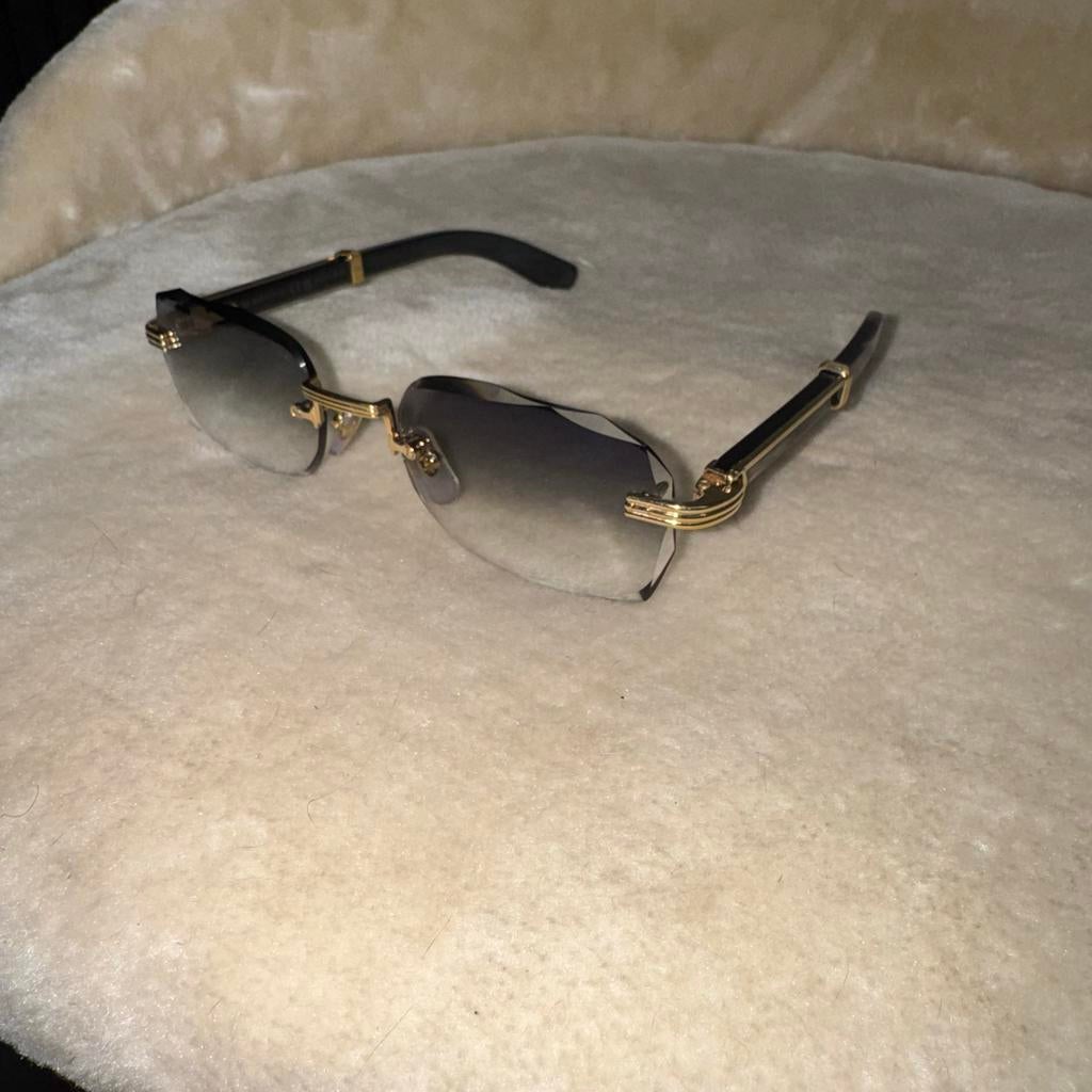 Cartier bril buffalo horn CT03770 001 met Zeiss glazen, Overige merken, Gebruikt, Zwart, Ophalen of Verzenden