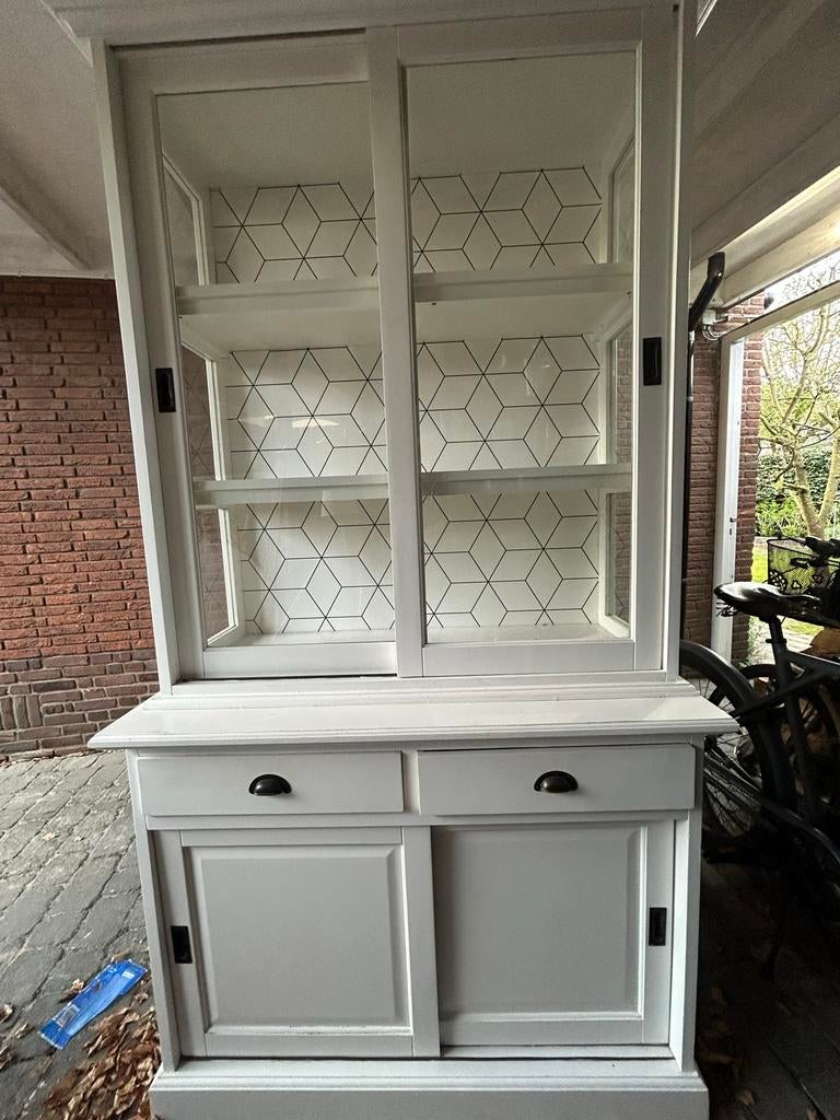 Witte buffetkast, Gebruikt, 100 tot 150 cm, Ophalen of Verzenden, Met lade(s)