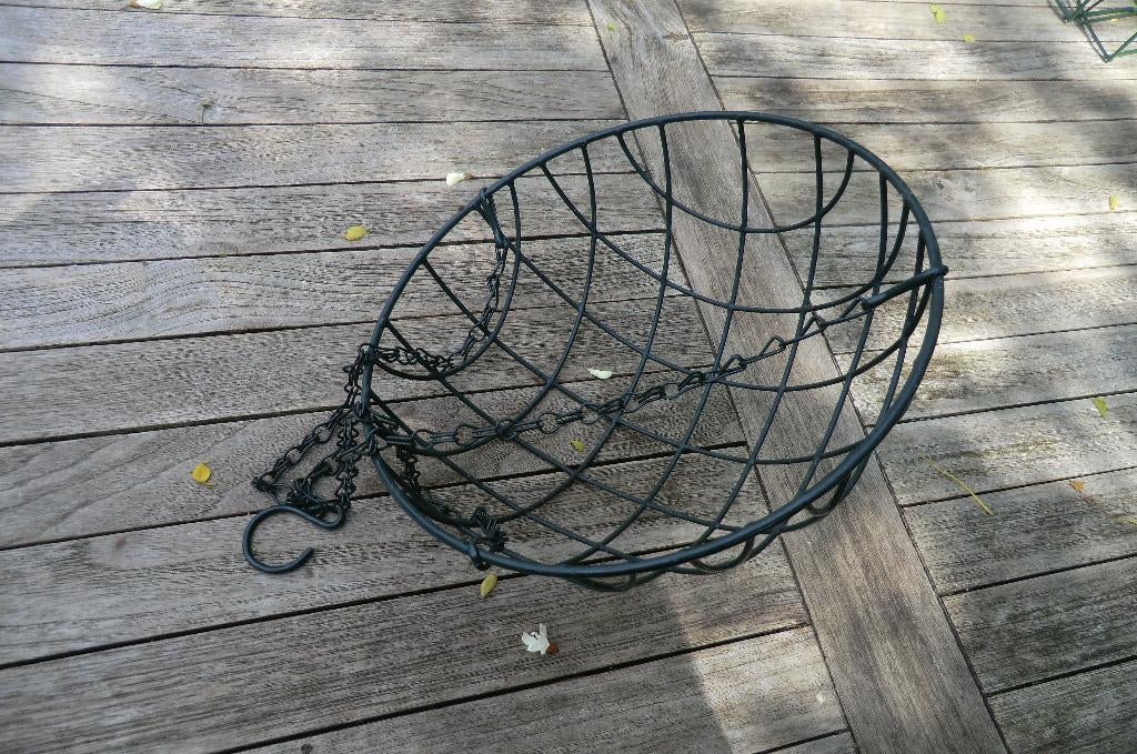 hanging basket / plantenhanger - donkergroen, Ophalen, Gebruikt, Minder dan 60 cm, Rond