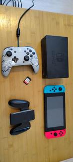 Nintendo Switch met Super Smash Bros, controller en 128GB, Spelcomputers en Games, Spelcomputers | Nintendo Switch, Ophalen, Zo goed als nieuw