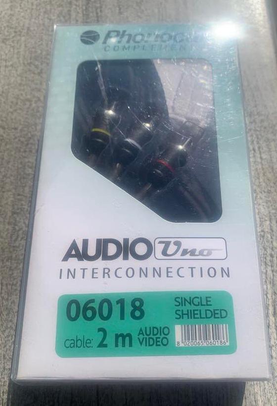 Audio Uno Interconnectie Kabel - 2m - Nieuw, Audio, Tv en Foto, Ophalen of Verzenden, Nieuw, Interlink-kabel