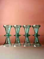 AQUA KLEURIGE IJSCOUPES PERSGLAS(verzenden mogelijk), Antiek en Kunst, Ophalen of Verzenden