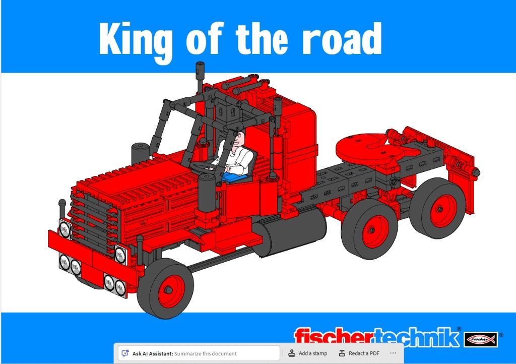 Fischertechniek King of the Road, Ophalen of Verzenden, Gebruikt, Overige merken